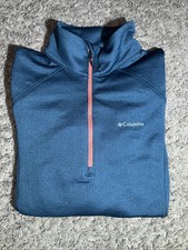 Women's Columbia Rowell Junction Half Zip Pullover Green Size Medium MSRP 60