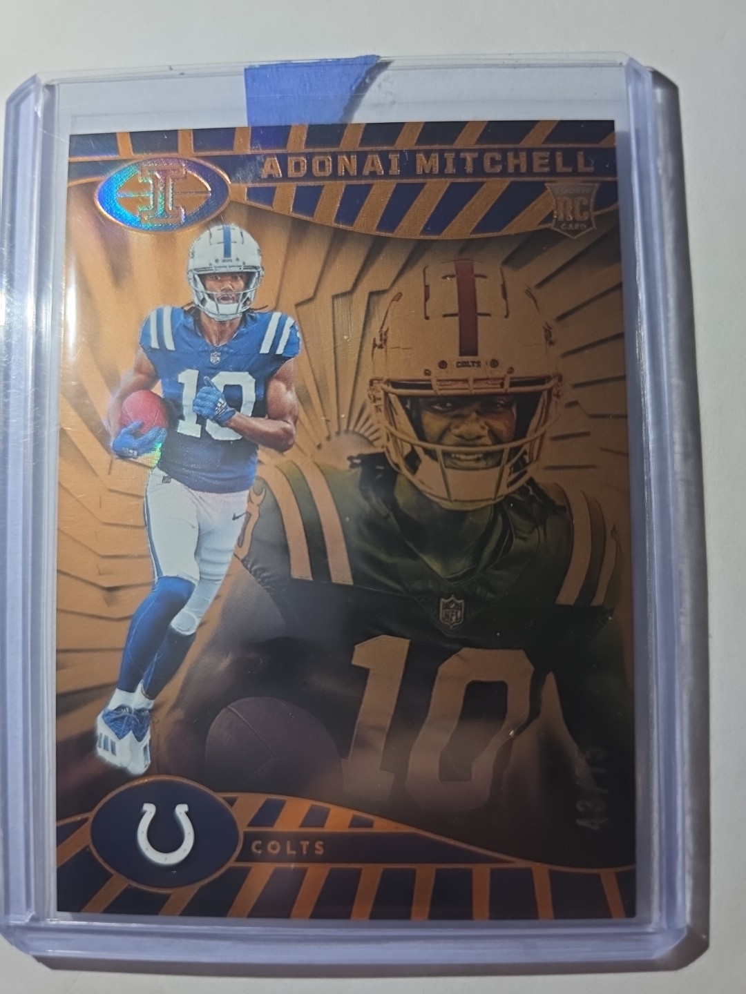 2024 Panini Illusions - Adonai Mitchell #36 Trophy Collection Orange (RC) /75