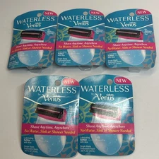 5 Waterless By Gillette Venus Razors Lubricating SoftGel Aloe Discontinued