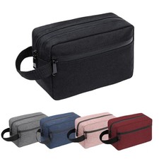 Travel Toiletry Bag Sml Makeup Cosmetic Pouch Water Resistant Accessories Black