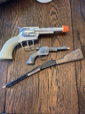 Cap Gun Wild West Pistol Toys Revolver Rifle Lot Imperial Texas Pony Boy