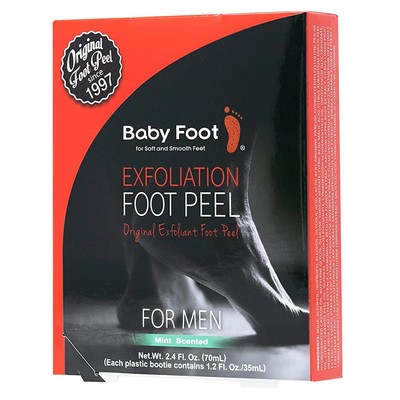 Baby Foot Original Foot Peel Exfoliator for Men - Repair Dry, Cracked Feet,