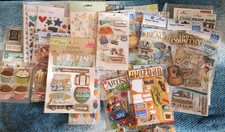 Lot Of 26 Packs Stickers Most New Scrapbook Cardmaking 3D Glitter Colorful