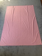 Pink Tablecloth 81.5 Inch By 58.25 Inch. Unknown Material Or Brand. Used w/o Tag