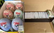 6 EMPTY 2025 Topps Series 1 Baseball Easter Egg Holiday Tins 800 Card Lot Eggs