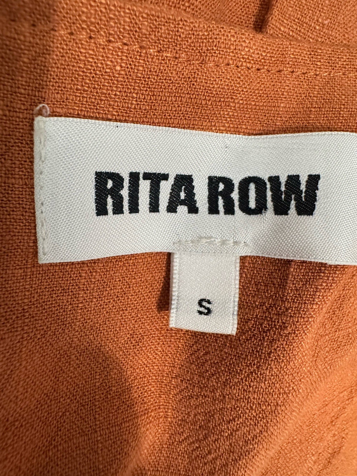 Rita Row Size Small Rust Button Capsule Basic Dre… - image 9
