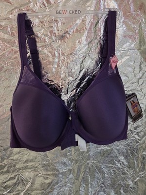 NWT! Be Wicked 38DD Seamless Bra Purple Style 2215 Molded  Cup Underwire