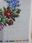Needlepoint Handpainted Berlin Floral Wreath On 18 Mesh — photo 2