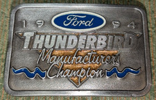 Vintage 994 Nascar Ford Manufactures Champion Belt Buckle Limited Edition