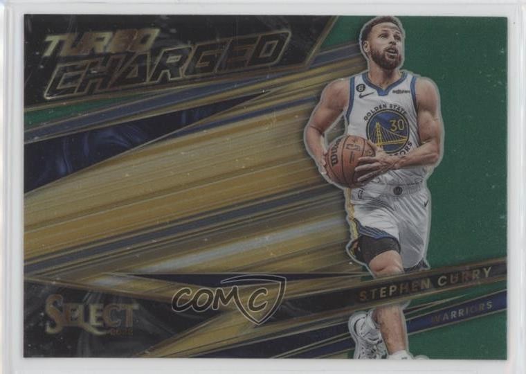 2022-23 Panini Select Turbocharged Green Prizm Stephen Curry #7 0i5i