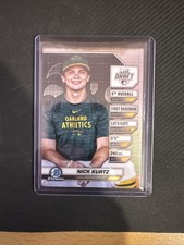 NICK KURTZ 2024 Bowman Draft Chrome Draft Night BDN-3 Athletics