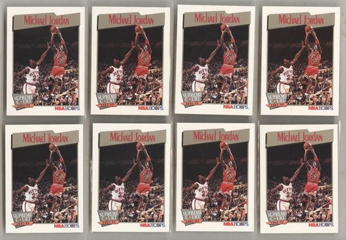 1991 Hoops  Michael Jordan Supreme Court #455 10 card lot nm/mt high grade