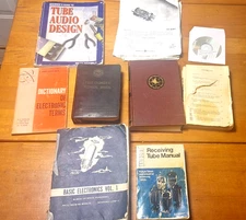Vintage Electronics & Tube Amplifier Technical Book Lot – RCA, Sylvania, Valley 