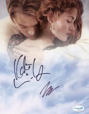 Leonardo DiCaprio & Kate Winslet “Titanic” AUTOGRAPH Signed 10x8 Photo ACOA