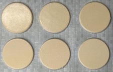 Catan Blank Number Tokens Lot of 6 Official Variant Replacement Pieces