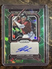 2023 Panini Prizm Baseball PP-JL Jordan Lawler Potential Penmanship Auto green 