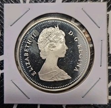 1986 Canada Royal Canadian Mint (Proof Silver Dollar) Vancouver .50% Silver