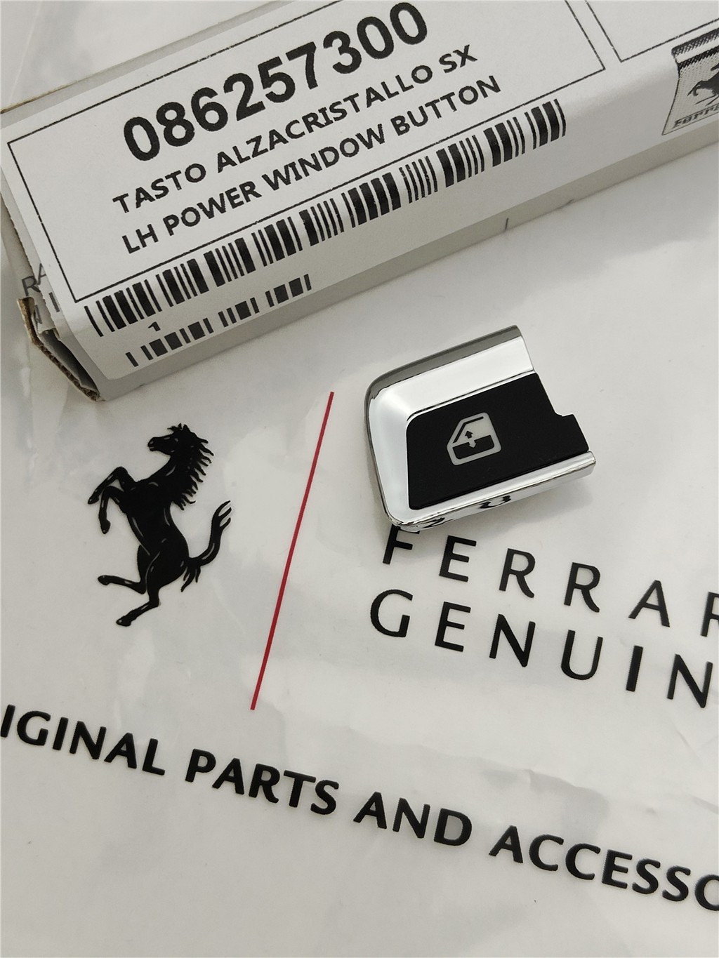 Ferrari California Left Power Window Switch Button 86257300 (1 PC