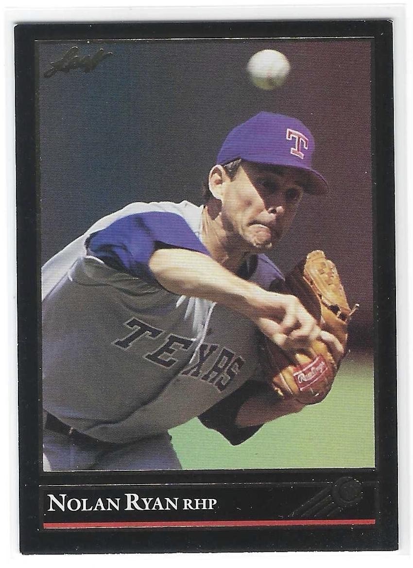 Nolan Ryan 1992 Leaf Black Gold #41 Texas Rangers