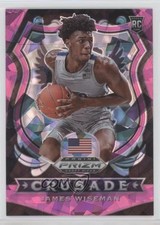 2020-21 Panini Prizm Draft Picks Crusade Pink Ice Prizm James Wiseman #82 7ut