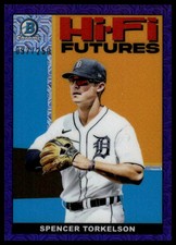 2022 Bowman #HIFI-6 Spencer Torkelson Hi-Fi Futures Mojo Purple Refractors #/250