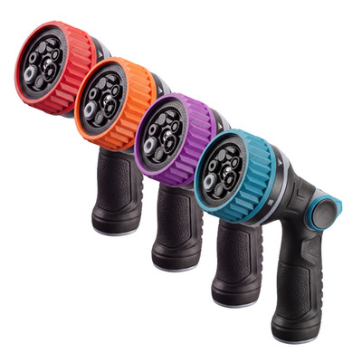 Garden Hose Nozzle 7 Pattern Heavy Duty High Pressure Spray Gun Hand Sprayer