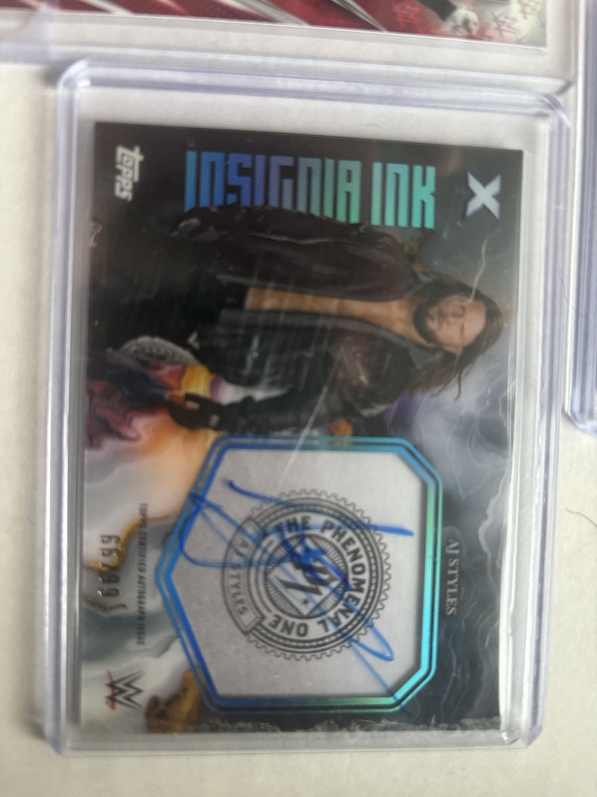 Topps 2025 WWE Topps Chrome 5-Card Lot PSA Graded Hard Signed Autos view 4