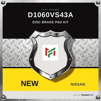 Genuine Nissan Disc Brake Pad Kit D1060VS43A