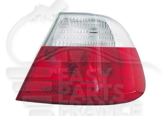 Feu arrière droit d'aspect origine blanc et rouge pour BMW E46 coupé haut de gamme