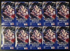 One Piece TCG The Azure Sea  s Seven OP-14 Sleeved Booster Pack Lot Of 10 Sealed