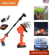 21V Cordless Mini Tiller - Ultra-Lightweight Cultivator with Dual Battery System