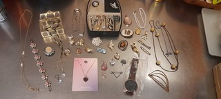 Xl Modeschmuck Konvolut Ringe Broschen Ketten Armbänder