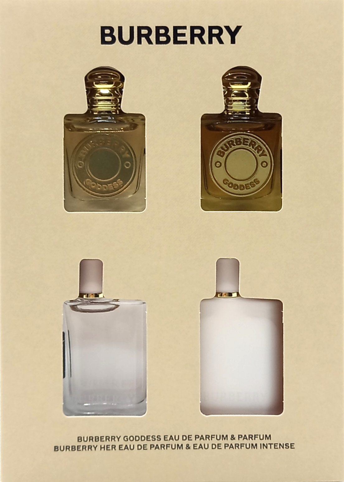 BURBERRY 4 PCS MINI COLLECTION GIFT SET FOR WOMEN 0.16 Oz / 5 ml EACH BRAND NEW!-image