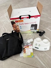Ameda Purely Yours Double Electric Breast Pump with charger and carry bag