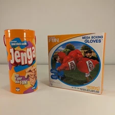 Hasbro Gaming Jenga and Kids Inflatable Mega Boxing Gloves 
