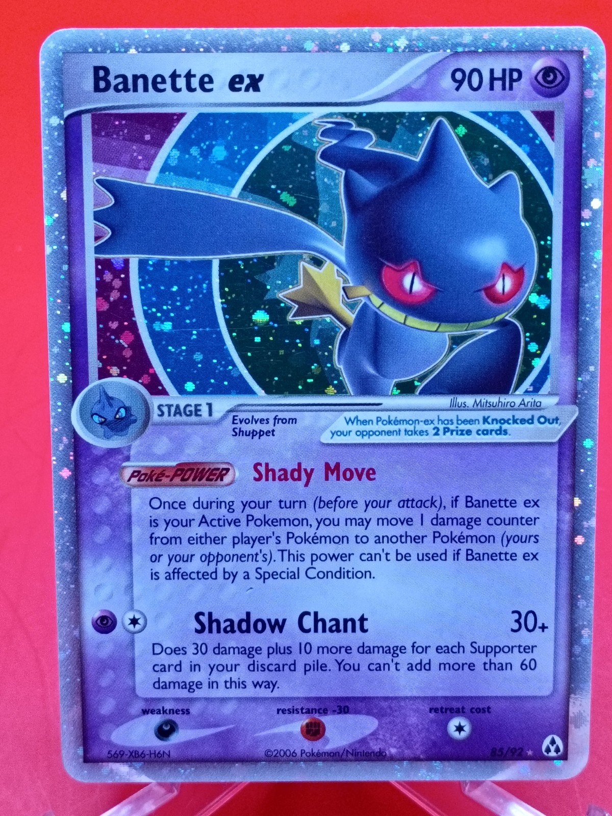 Banette ex Holo 85/92 Legend Maker Near Mint Vintage Pokémon TCG
