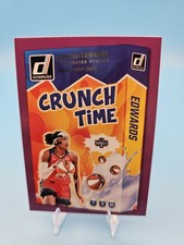 2025 Donruss WNBA #4 Aaliyah Edwards Crunch Time Press Proof Purple