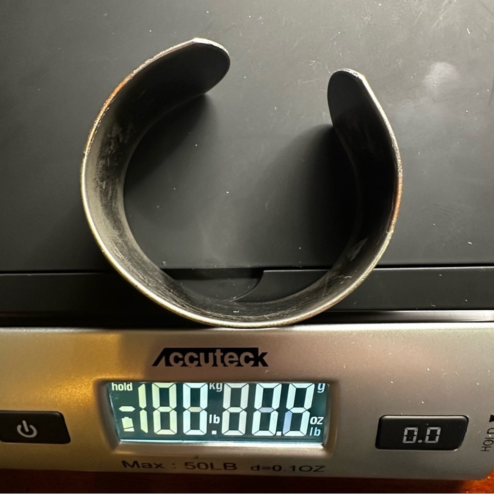 Solid Copper Silver Cuff Bracelet Boho Bohemian E… - image 7