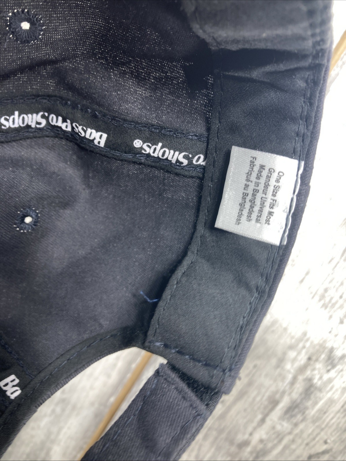 bass pro shop strap back hat cap black ranger boats bass fishing tournament