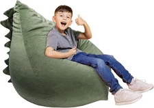 Dinosaurs Bean Bag Chair Stuffed Animal Toy Storage Bag for Kids, 5 Inch