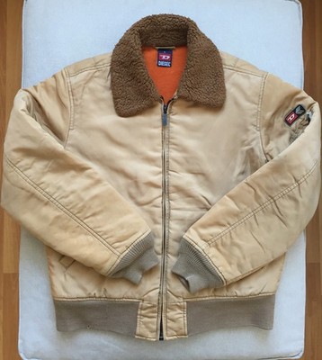 Diesel L bomber Jacket pilot gold MA-1 teddy sherpa alpha avirex schott carhart