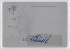 2018 Leaf Trinity Patch Auto Printing Plate Black 1/1 Nick Schnell #PA-NS1 s3g