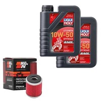 K&N ÖLfilter Set LM 10W-50 Off. Race 2L FüR Husqvarna TE 125 4T A500AA Bj.2011