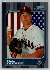 1997 Bowman Chrome Baseball International #108 R.A. Dickey RC - VG - Rangers