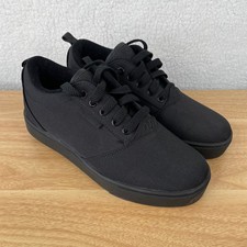 Heelys Pro 20 Kids Black Canvas Roller Skate Shoes Youth Size 6 NWOT