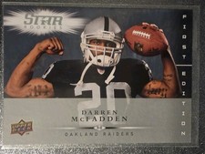 2008 Upper Deck First Edition Star Rookies #208 Darren McFadden RC - EX/NM Cond