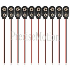 New Pack of 10 9V Battery Connector Snap Clip Wire Connector Lead Holder T Type