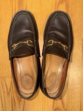 Gucci Leather Horsebit Loafer Lug Sole Brown Men’s US 12