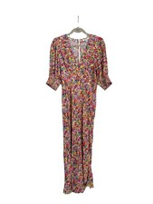RIXO x Target Floral Puff Sleeve V-Neck Maxi Dress Size 8