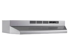 Broan 4130 230 CFM 30"W Steel Non Ducted Under Cabinet Range Hood - Stainless